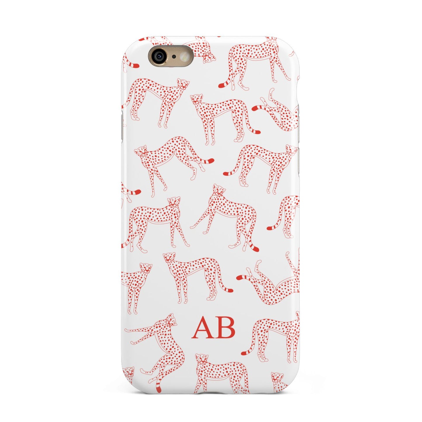 Personalised Pink Cheetah Apple iPhone 6 3D Tough Case