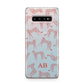 Personalised Pink Cheetah Samsung Galaxy S10 Plus Case