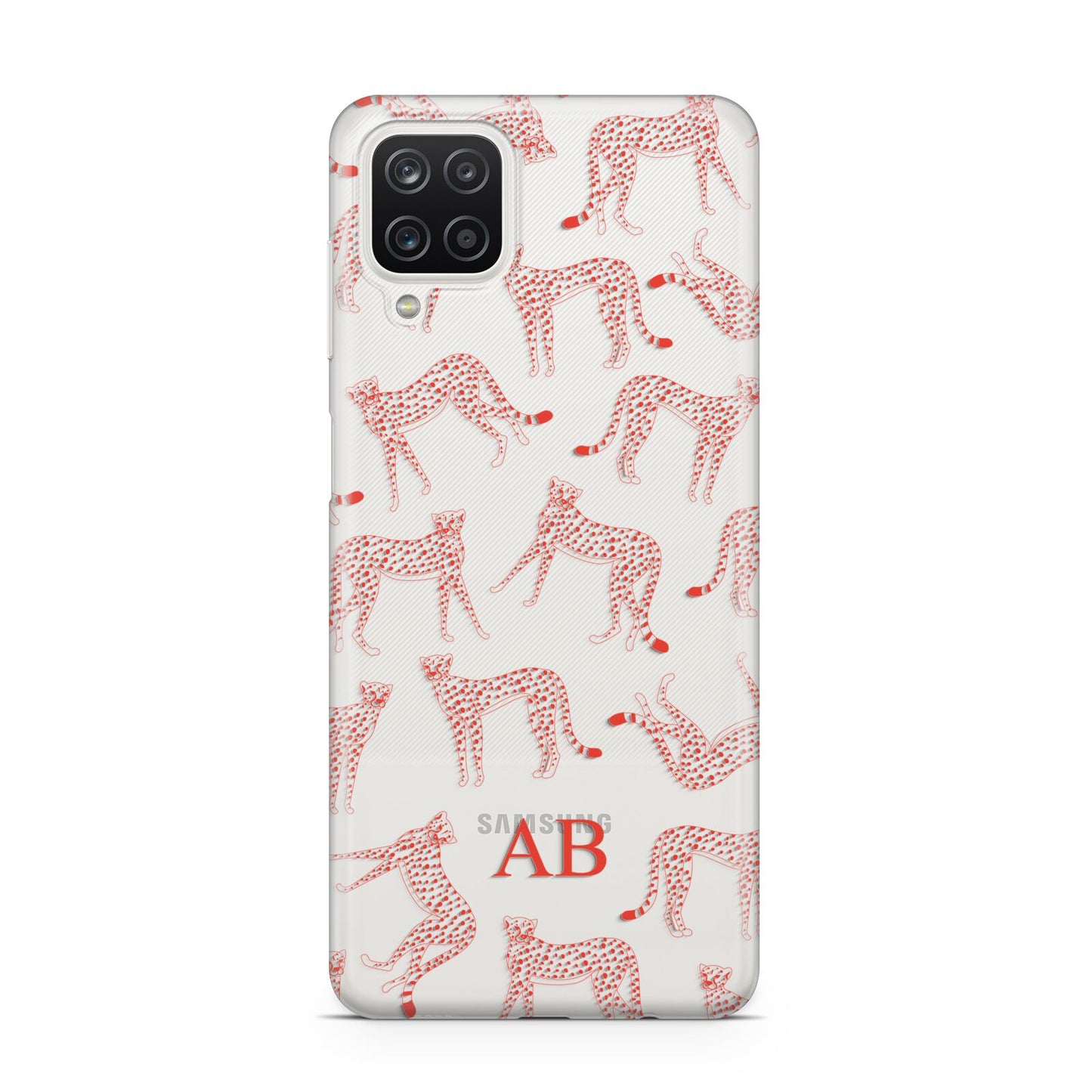 Personalised Pink Cheetah Samsung M12 Case