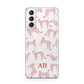 Personalised Pink Cheetah Samsung S21 Case
