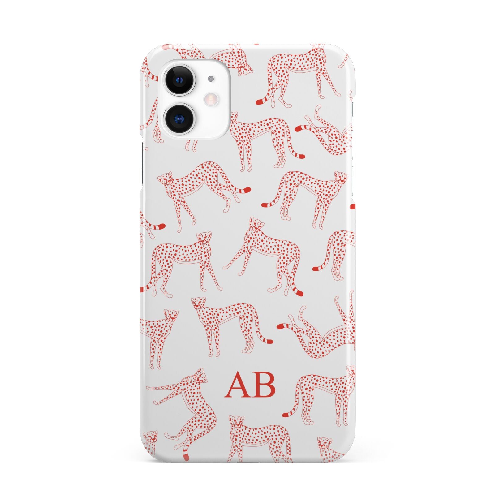 Personalised Pink Cheetah iPhone 11 3D Snap Case