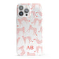 Personalised Pink Cheetah iPhone 13 Pro Max Full Wrap 3D Snap Case