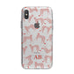 Personalised Pink Cheetah iPhone X Bumper Case on Silver iPhone Alternative Image 1