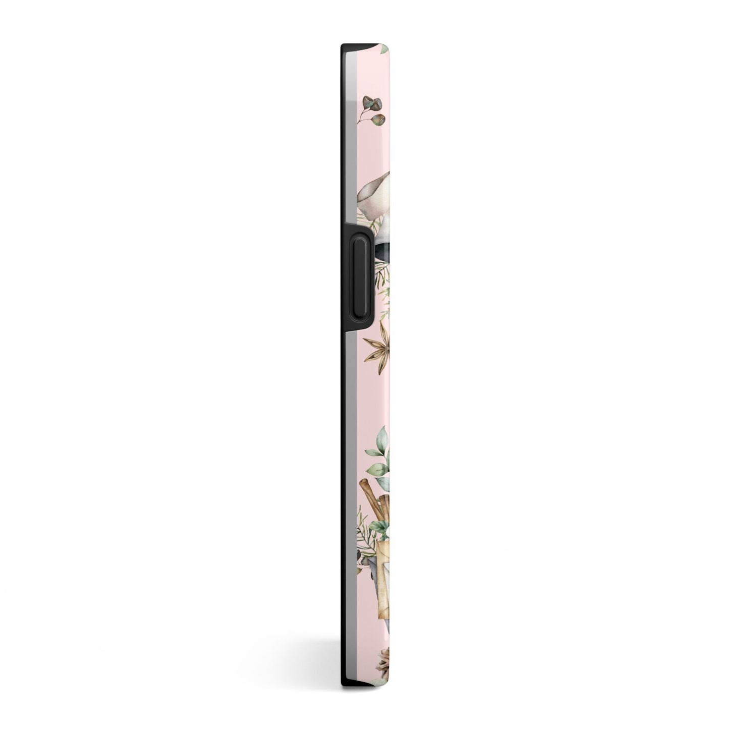 Personalised Pink Christmas Theme iPhone 13 Side Image 3D Tough Case