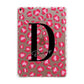 Personalised Pink Clear Leopard Print Apple iPad Rose Gold Case