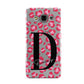 Personalised Pink Clear Leopard Print Samsung Galaxy A3 Case