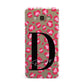 Personalised Pink Clear Leopard Print Samsung Galaxy A8 Case