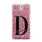 Personalised Pink Clear Leopard Print Samsung Galaxy Note 3 Case