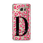 Personalised Pink Clear Leopard Print Samsung Galaxy Note 5 Case
