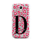 Personalised Pink Clear Leopard Print Samsung Galaxy S4 Mini Case