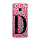 Personalised Pink Clear Leopard Print Samsung Galaxy S9 Case