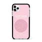 Personalised Pink Constellation Zodiac Sign Apple iPhone 11 Pro Max in Silver with Black Impact Case