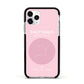 Personalised Pink Constellation Zodiac Sign Apple iPhone 11 Pro in Silver with Black Impact Case