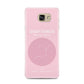 Personalised Pink Constellation Zodiac Sign Samsung Galaxy A7 2016 Case on gold phone