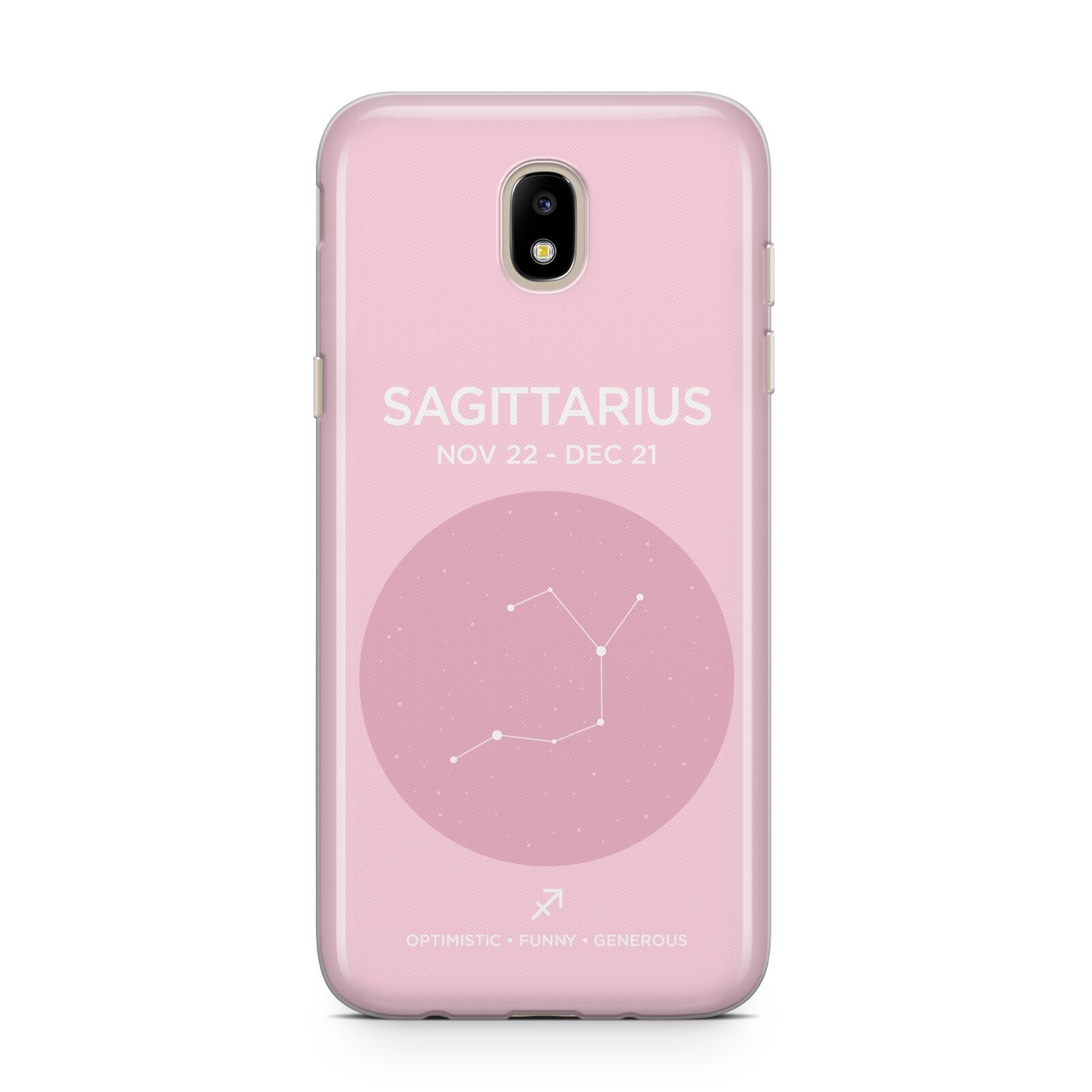 Personalised Pink Constellation Zodiac Sign Samsung J5 2017 Case