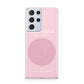 Personalised Pink Constellation Zodiac Sign Samsung S21 Ultra Case