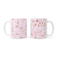 Personalised Pink Copper Splats Name 10oz Mug Alternative Image 3