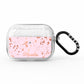 Personalised Pink Copper Splats Name AirPods Pro Glitter Case