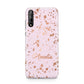 Personalised Pink Copper Splats Name Huawei Enjoy 10s Phone Case
