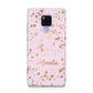 Personalised Pink Copper Splats Name Huawei Mate 20X Phone Case