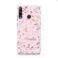 Personalised Pink Copper Splats Name Huawei P40 Lite E Phone Case