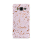 Personalised Pink Copper Splats Name Samsung Galaxy A3 Case