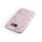 Personalised Pink Copper Splats Name Samsung Galaxy Case Front Close Up