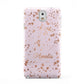 Personalised Pink Copper Splats Name Samsung Galaxy Note 3 Case