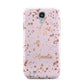 Personalised Pink Copper Splats Name Samsung Galaxy S4 Case