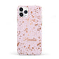 Personalised Pink Copper Splats Name iPhone 11 Pro 3D Tough Case