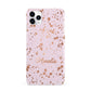Personalised Pink Copper Splats Name iPhone 11 Pro Max 3D Snap Case