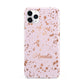 Personalised Pink Copper Splats Name iPhone 11 Pro Max 3D Tough Case