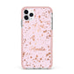 Personalised Pink Copper Splats Name iPhone 11 Pro Max Impact Pink Edge Case