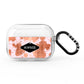 Personalised Pink Copper Splatter Name AirPods Pro Clear Case
