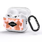 Personalised Pink Copper Splatter Name AirPods Pro Glitter Case Side Image