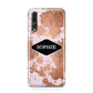 Personalised Pink Copper Splatter Name Huawei P20 Pro Phone Case