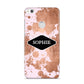 Personalised Pink Copper Splatter Name Huawei P8 Lite Case