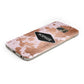 Personalised Pink Copper Splatter Name Protective Samsung Galaxy Case Angled Image