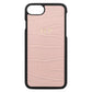 Personalised Pink Croc Leather iPhone Case