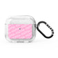 Personalised Pink Diagonal Name AirPods Glitter Case 3rd Gen