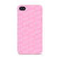 Personalised Pink Diagonal Name Apple iPhone 4s Case