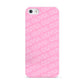 Personalised Pink Diagonal Name Apple iPhone 5 Case
