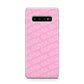 Personalised Pink Diagonal Name Protective Samsung Galaxy Case