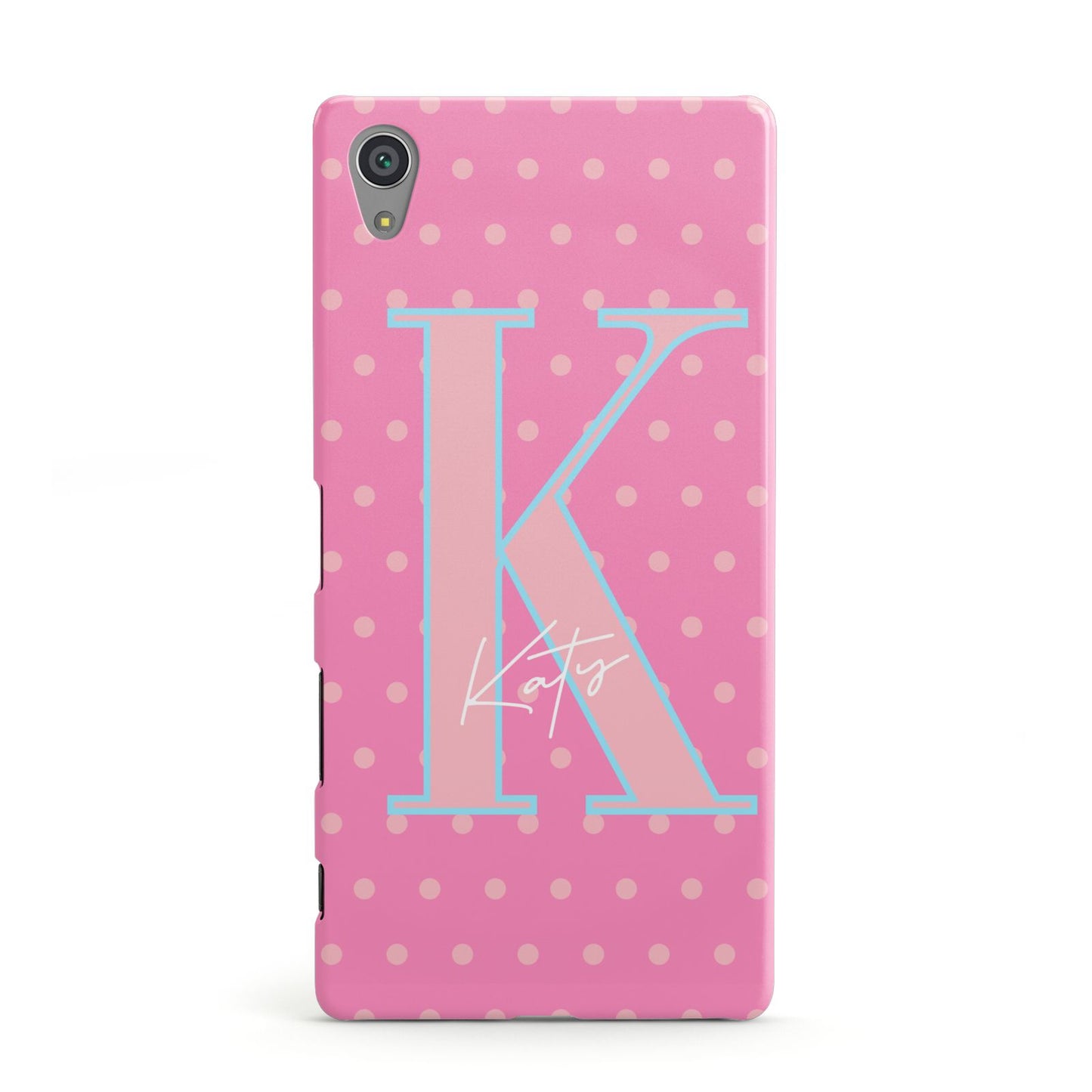 Personalised Pink Dots Sony Xperia Case