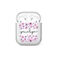 Personalised Pink Floral AirPods Case