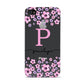 Personalised Pink Floral Apple iPhone 4s Case