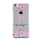 Personalised Pink Floral Apple iPhone 5c Case