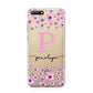 Personalised Pink Floral Huawei Y6 2018