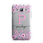 Personalised Pink Floral Samsung Galaxy J1 2015 Case