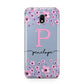 Personalised Pink Floral Samsung Galaxy J3 2017 Case